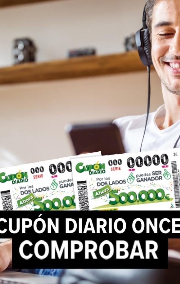 ONCE comprobar Cupón Diario Mi Día y Super Once resultado de hoy