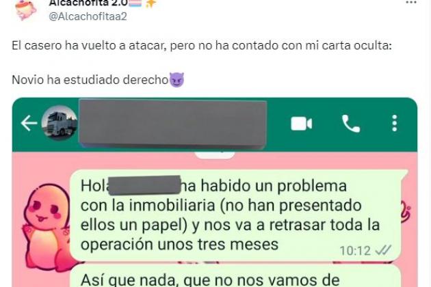 La Difundida Respuesta De Esta Inquilina Cuando Su Casero Le Anuncia