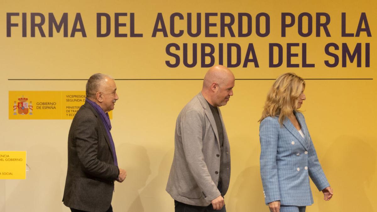 Yolanda Díaz y los sindicatos afrontan el Primero de Mayo con cifras