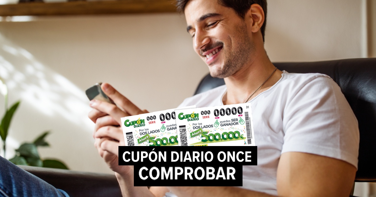 ONCE comprobar Cupón Diario Mi Día y Super Once resultado de hoy