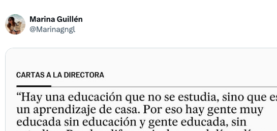 Deja una aplaudida y compartida reflexión con esta carta enviada la