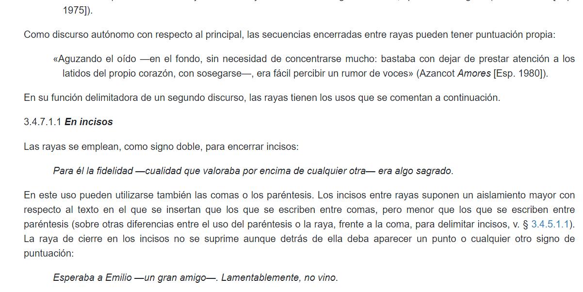 La RAE Desvela La Forma Correcta De Hacer Un Inciso