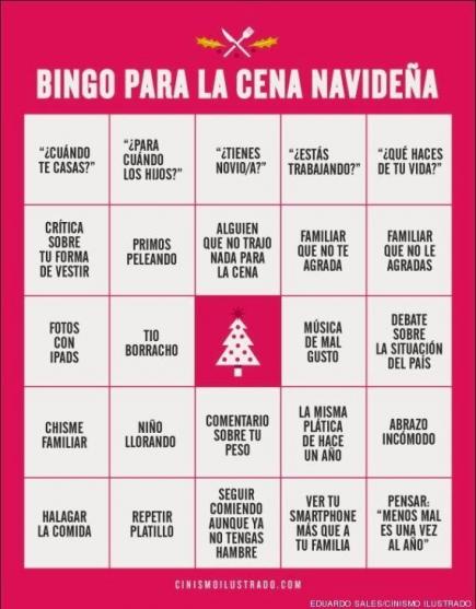 Bingo de Nochebuena: si en tu casa se repiten estas frases, ¡ganas!