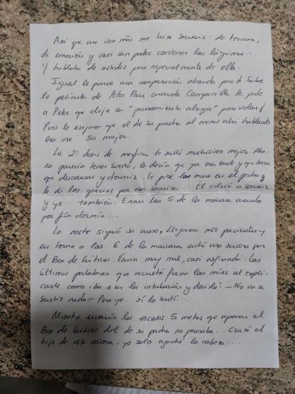 La carta de una enfermera a la familia de un fallecido por covid que les  devuelve la paz sobre cómo murió