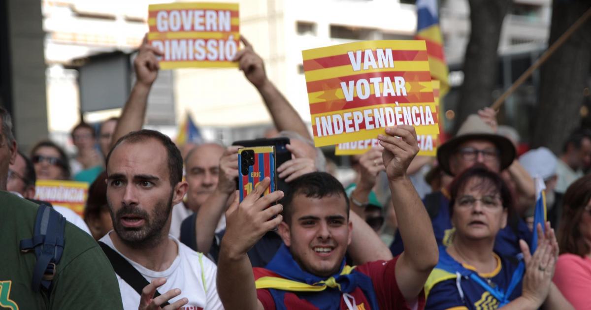 Manifestación de la Diada en Barcelona, con críticas al 'Govern'