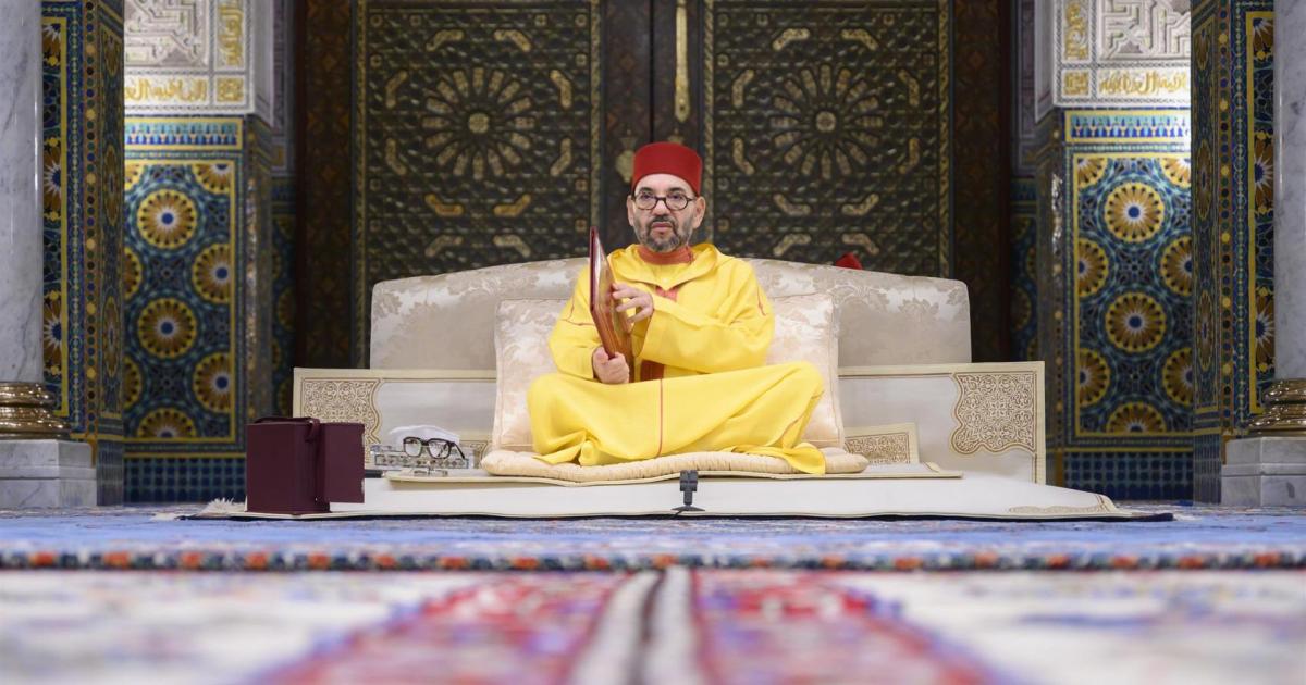 El rey de Marruecos, Mohamed VI, en una ceremonia religiosa