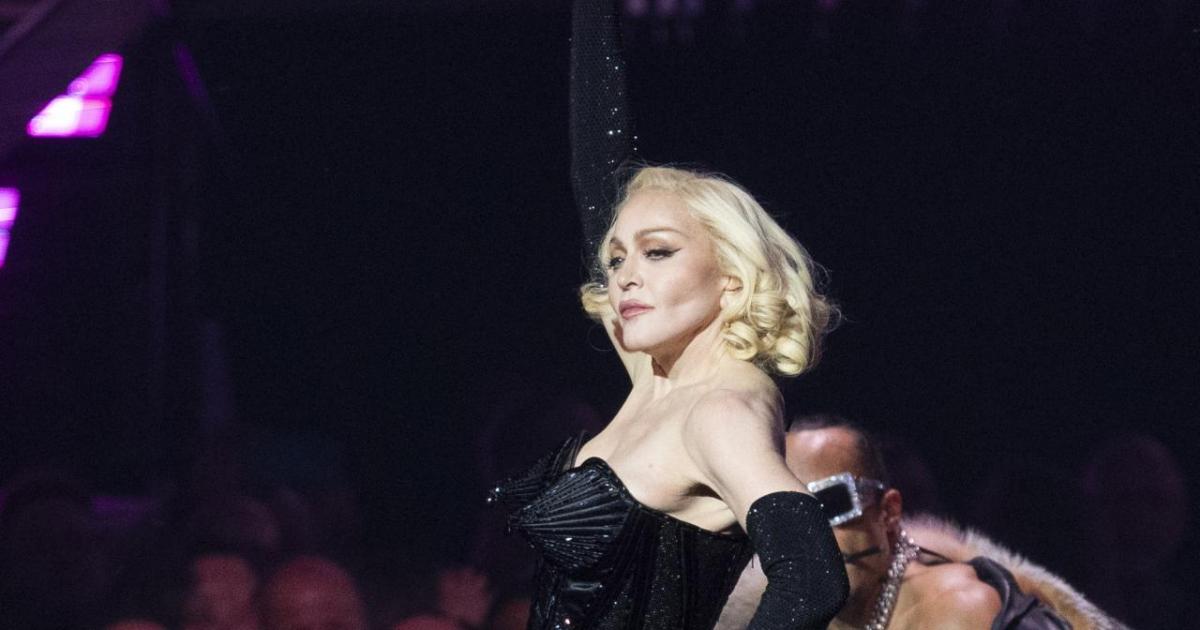 Madonna, durante el 'Celebration Tour' en Londres.