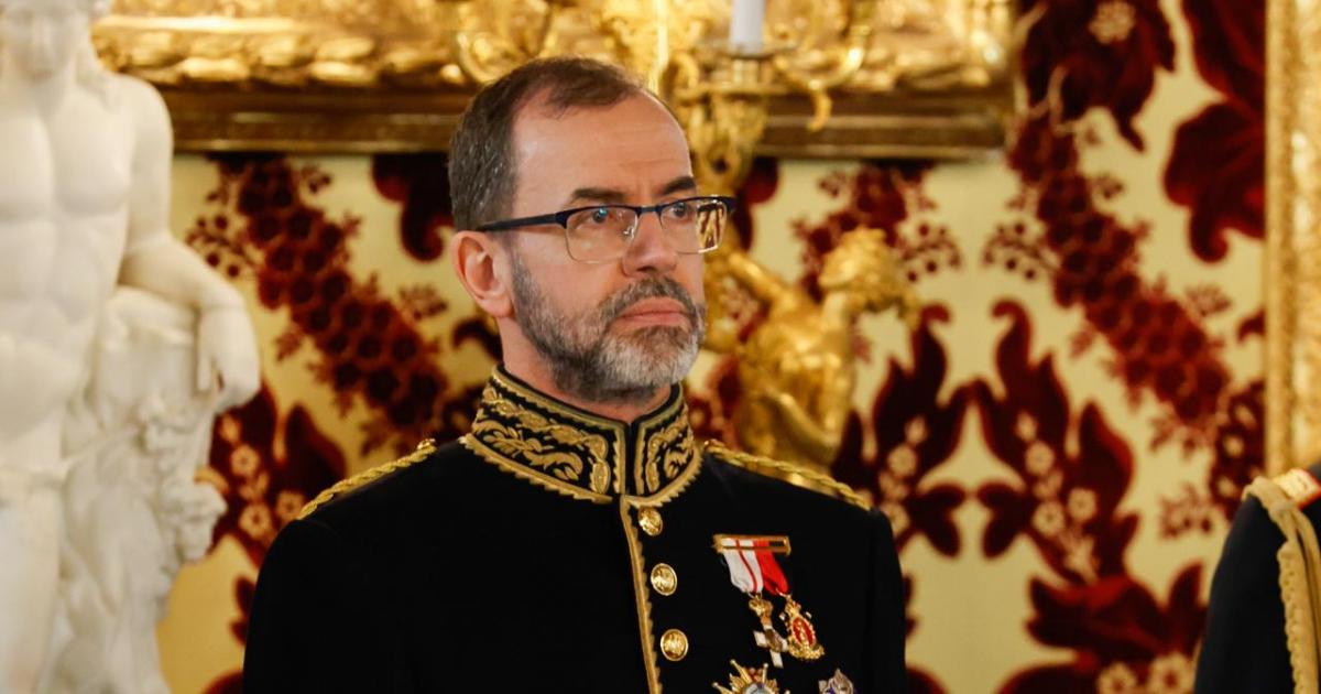 Camilo Villarino, en la presentación de cartas credenciales en el Palacio Real el 21 de febrero de 2024.