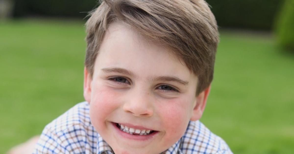Retrato del príncipe Luis por su sexto cumpleaños realizado por Kate Middleton.