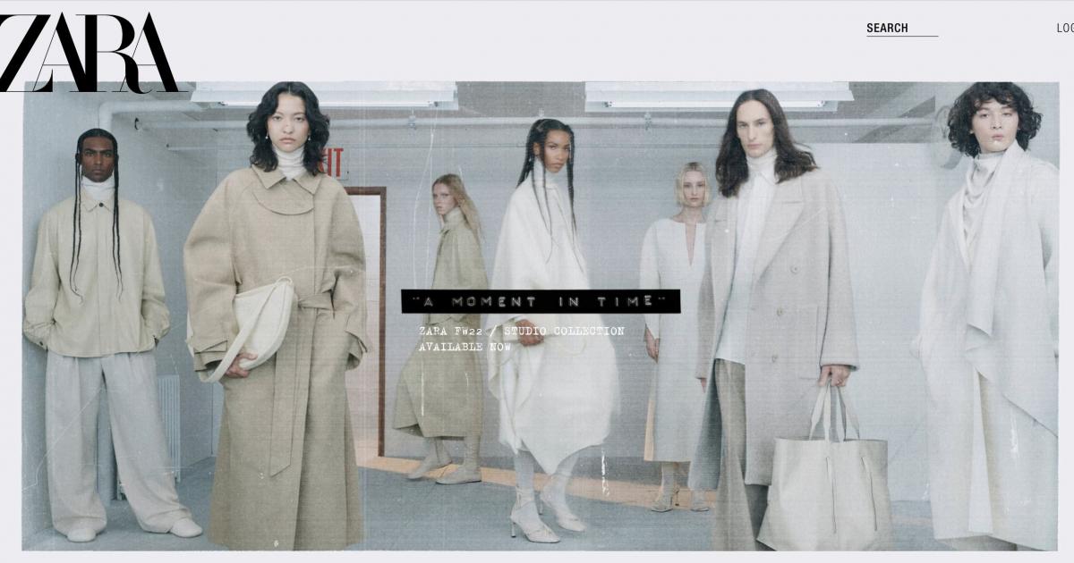La web de Zara, con fotos de Steven Meisel.