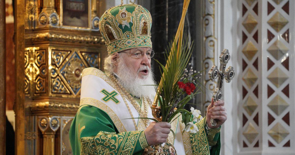 El patriarca Kirill, durante una celebración religiosa
