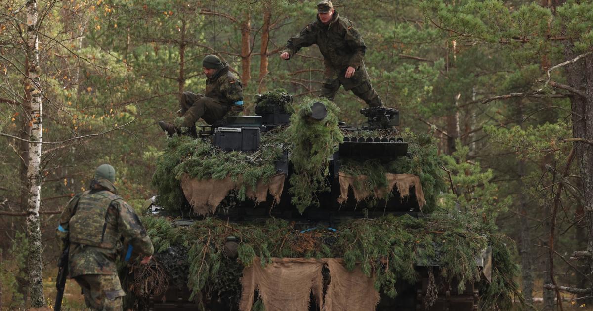 Un Leopard 2A6 alemán participa en unos ejercicios de la OTAN en Pabrade (Lituania), el pasado octubre.