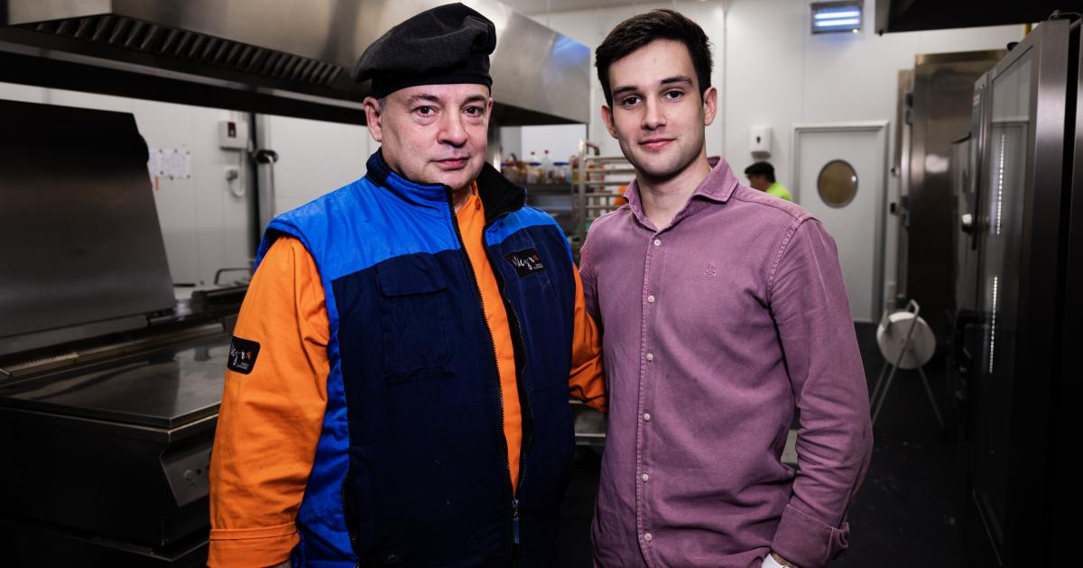 Iván y Carlos, jefe de cocina de Alegra