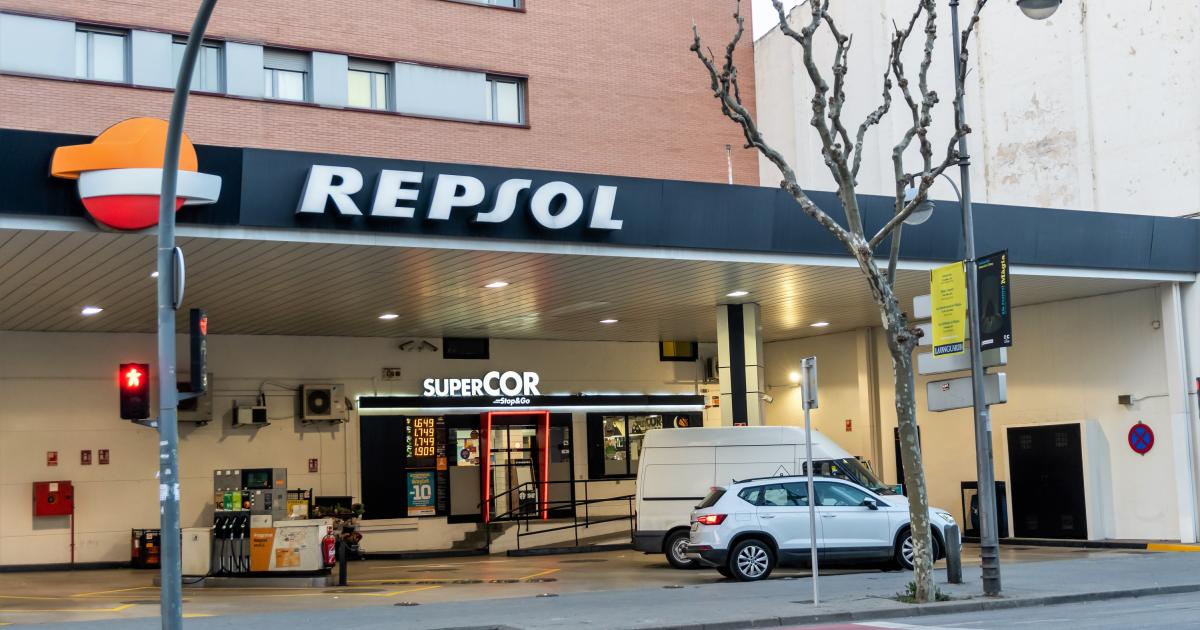 Gasolinera de Repsol en Madrid, en una imagen de archivo.