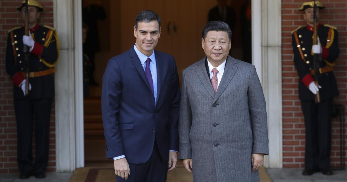 Xi Jinping, recibido en La Moncloa por Pedro Sánchez el 28 de noviembre de 2018.