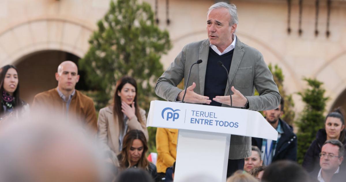 Jorge Azcón, candidato del PP a la presidencia de Aragón