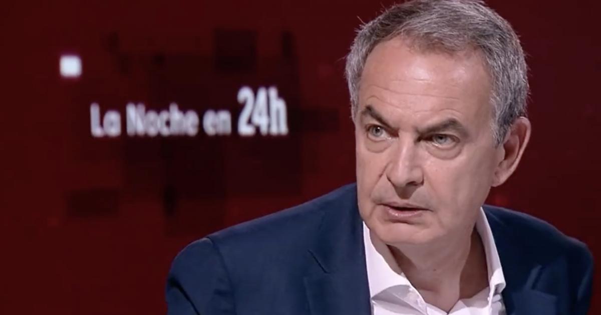 José Luis Rodriguez Zapatero en 'La Noche en 24 horas' de TVE