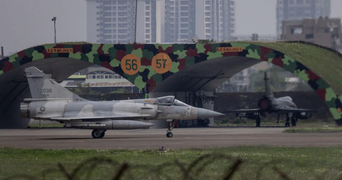 Un caza Mirage de Taiwán volviendo a la base aérea de Hsinchu (norte de Taipei), en una imagen de archivo.