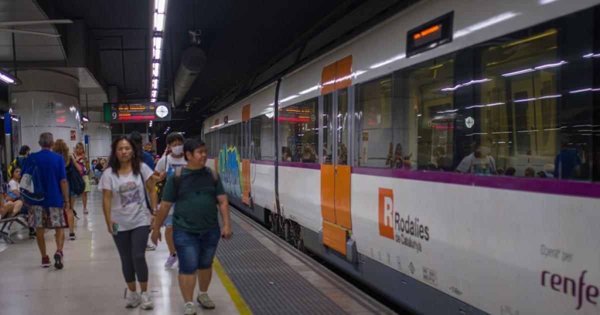 Imagen de archivo de la estación de Sants, Barcelona.
