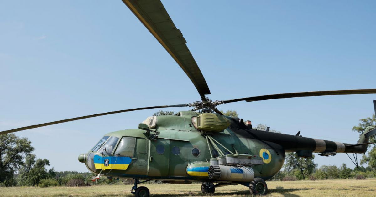 Un helicóptero de combate MI 8 ucraniano, en una imagen de archivo