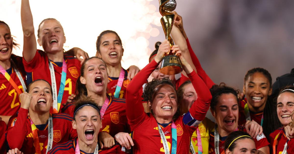 Un momento de la celebración de la final de la Copa del Mundo de Fútbol femenino en Sídney.