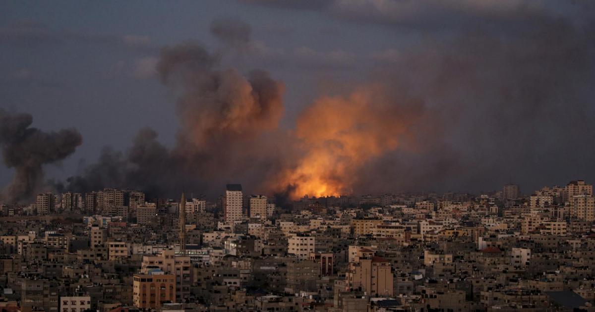 Imagen del último bombardeo de Israel sobre Gaza.
