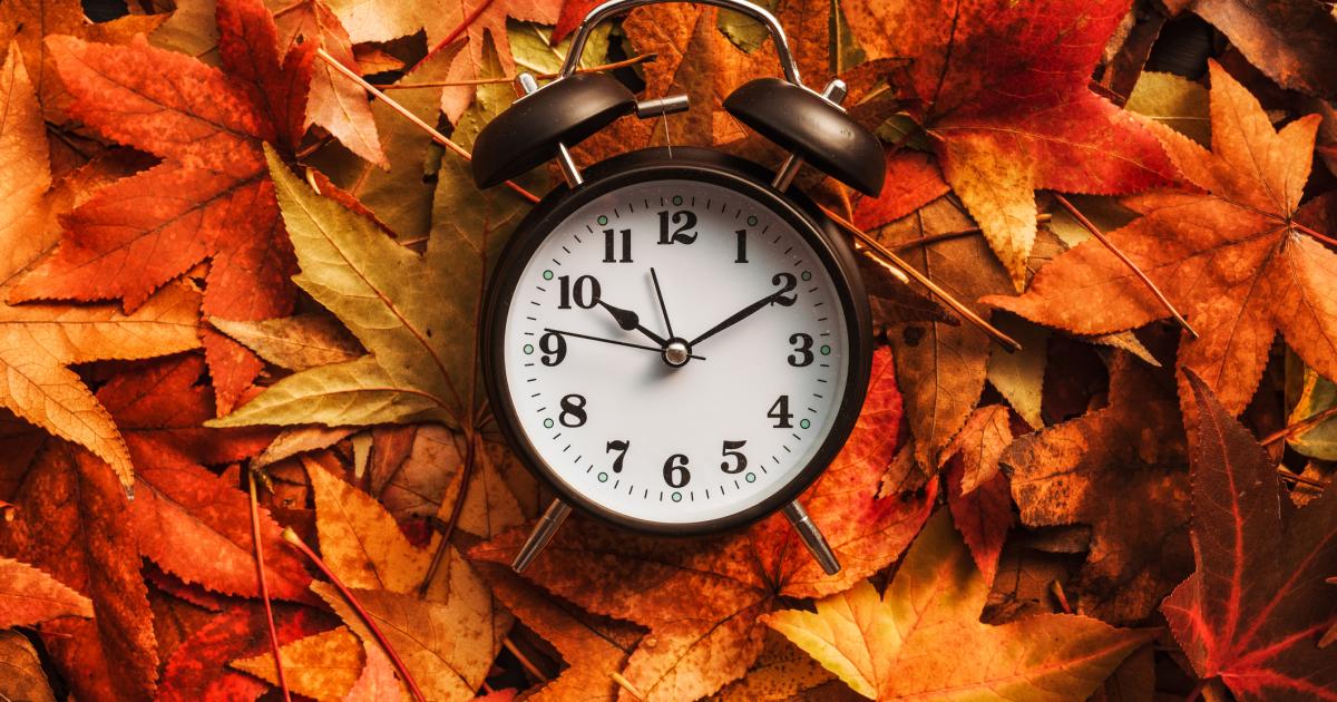 Cambio de hora de otoño.