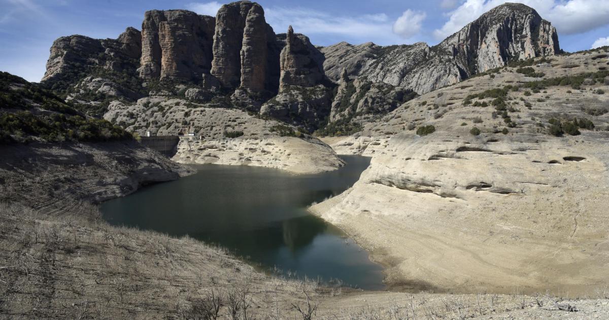 Estado del pantano de Vadiello, en Huesca.