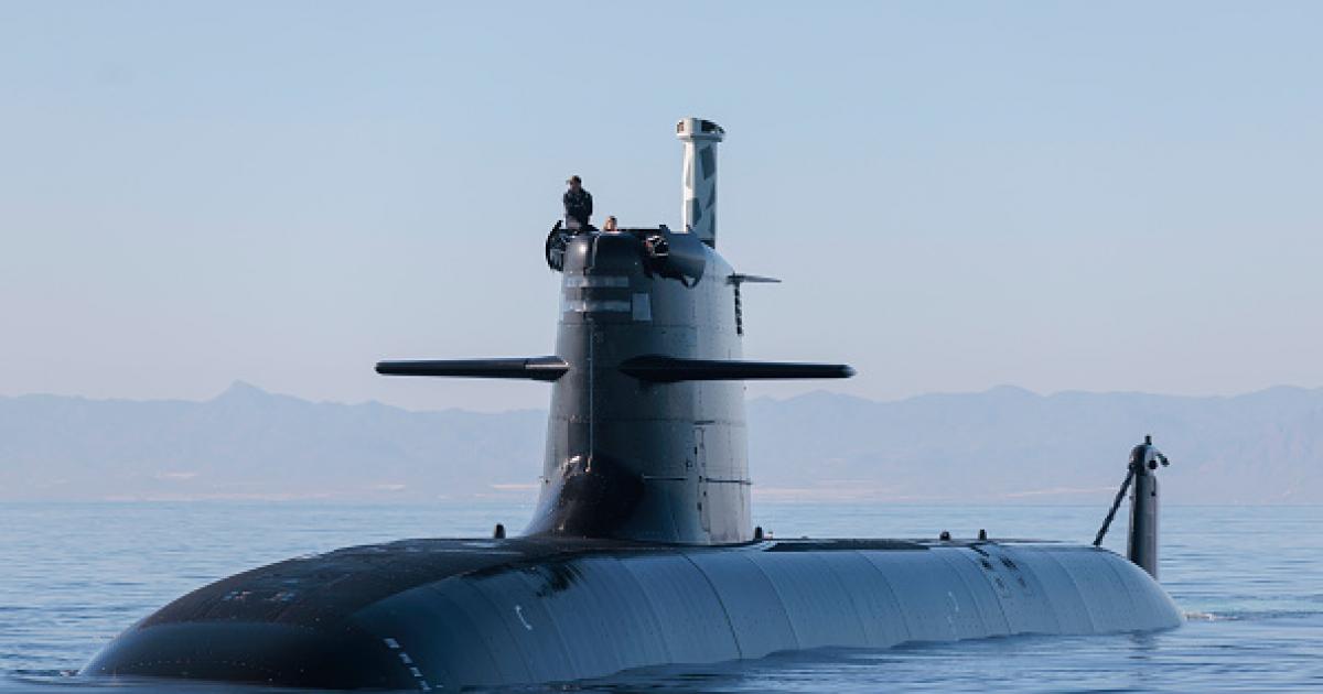 Imagen de archivo del submarino S-81 Isaac Peral en las instalaciones de Navantia en Cartagena (Murcia).