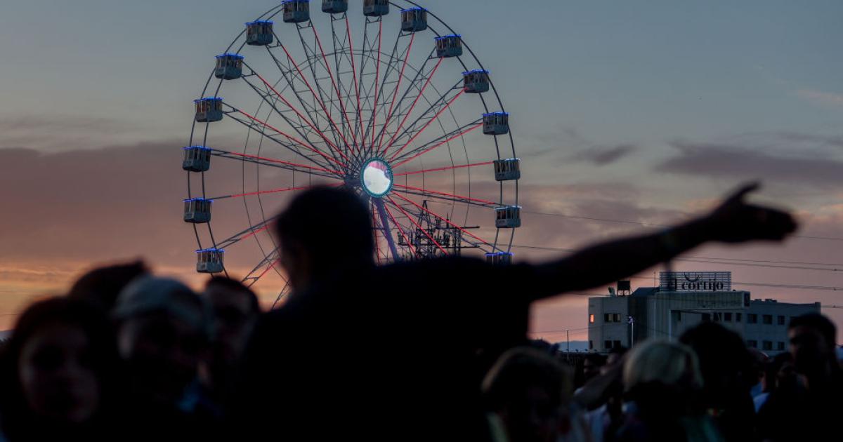 La famosa noria del festival Mad Cool en la edición de 2023.