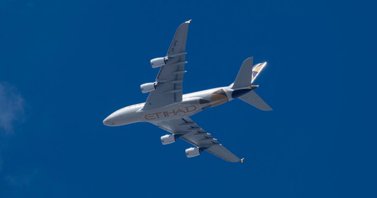 Imagen de archivo de un Airbus A380-861.