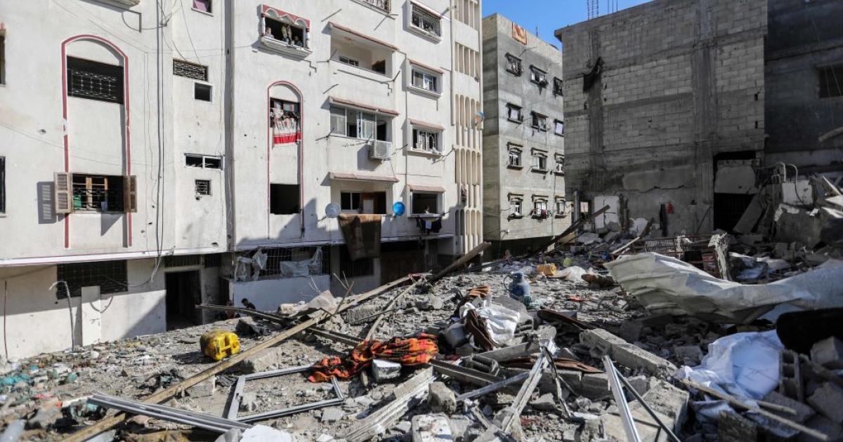 Destrucción en Jan Yunis, Gaza
