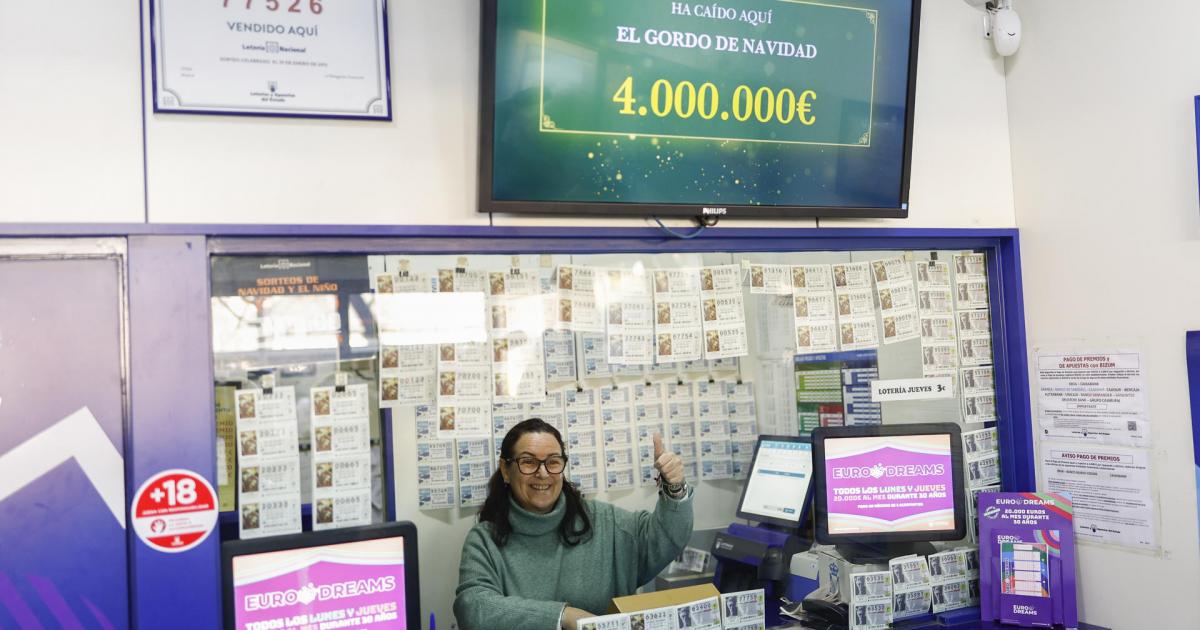 Rocío, lotera de la Administración de la calle Monforte de Lemos de Madrid.