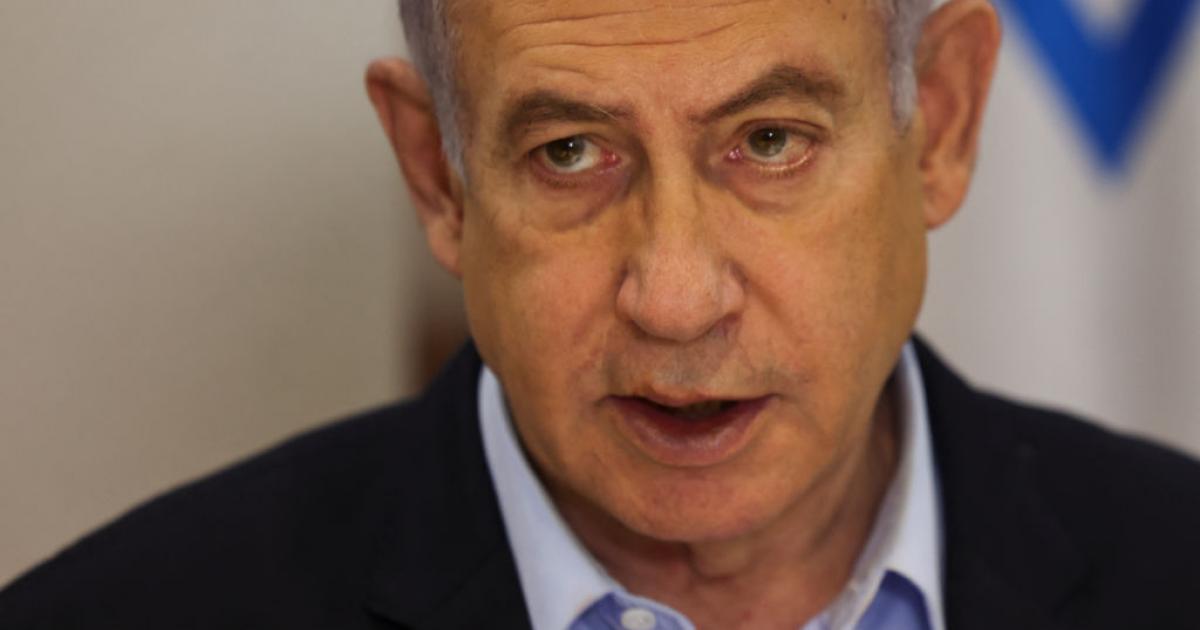 Benjamin Netanyahu, en una reunión de su gabinete a comienzos de 2024