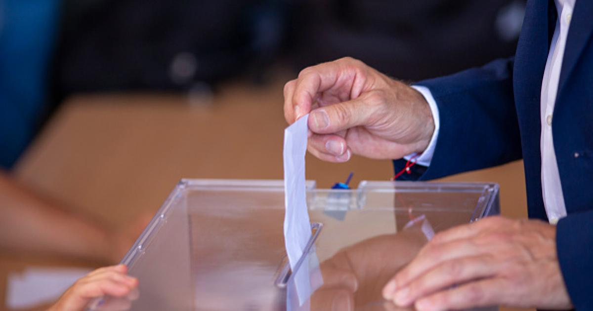 Imagen de archivo de una votación en las últimas elecciones generales del 23-J.