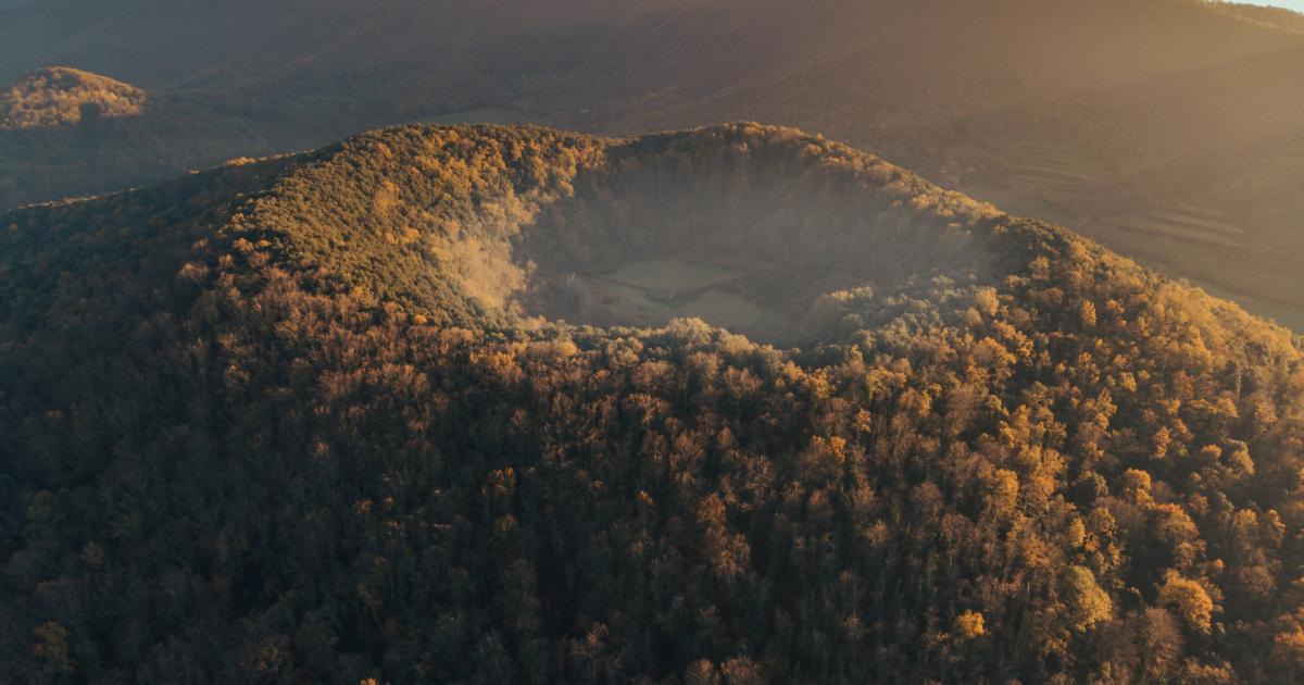 El volcán de la Garrotxa.