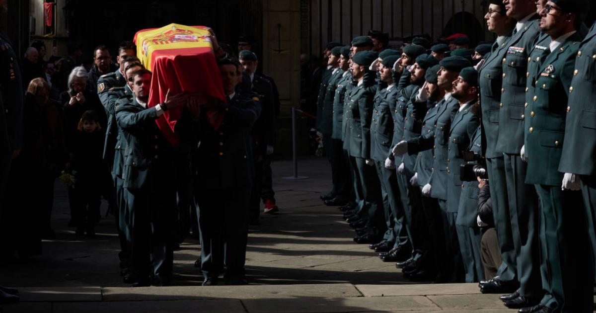 Funeral por uno de los guardias civiles asesinados en Barbate