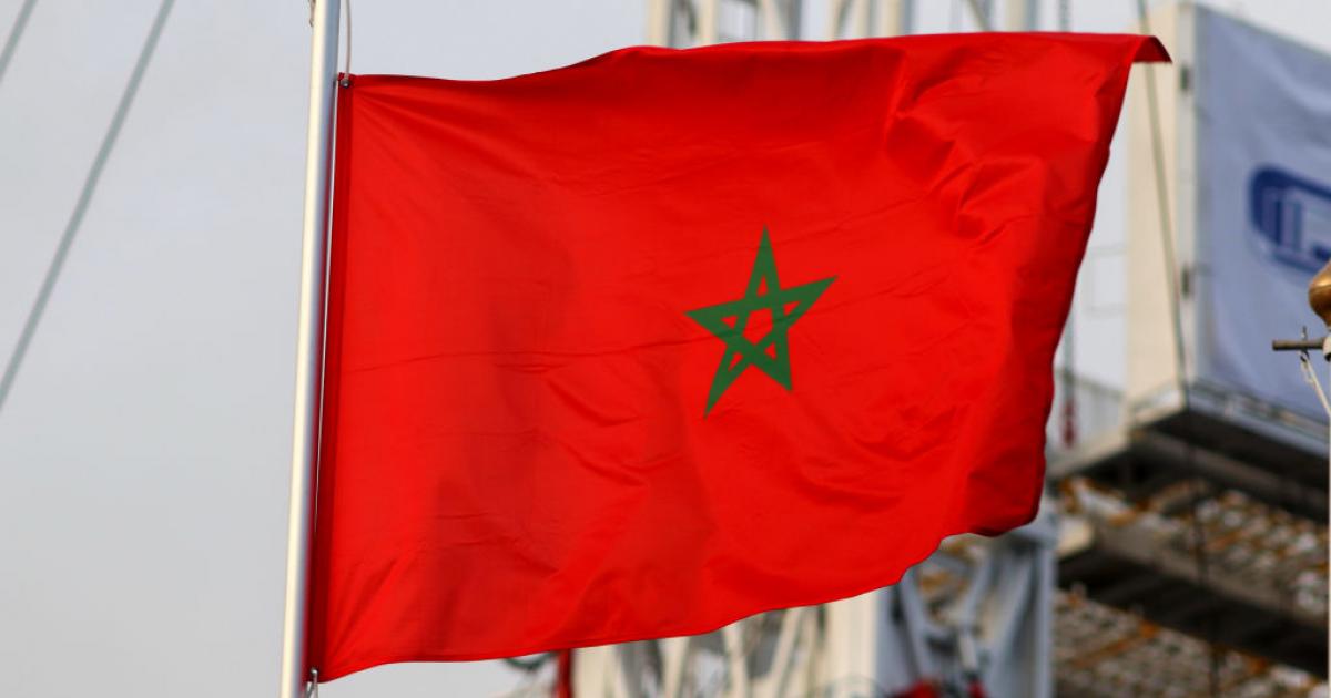 Una bandera de Marruecos