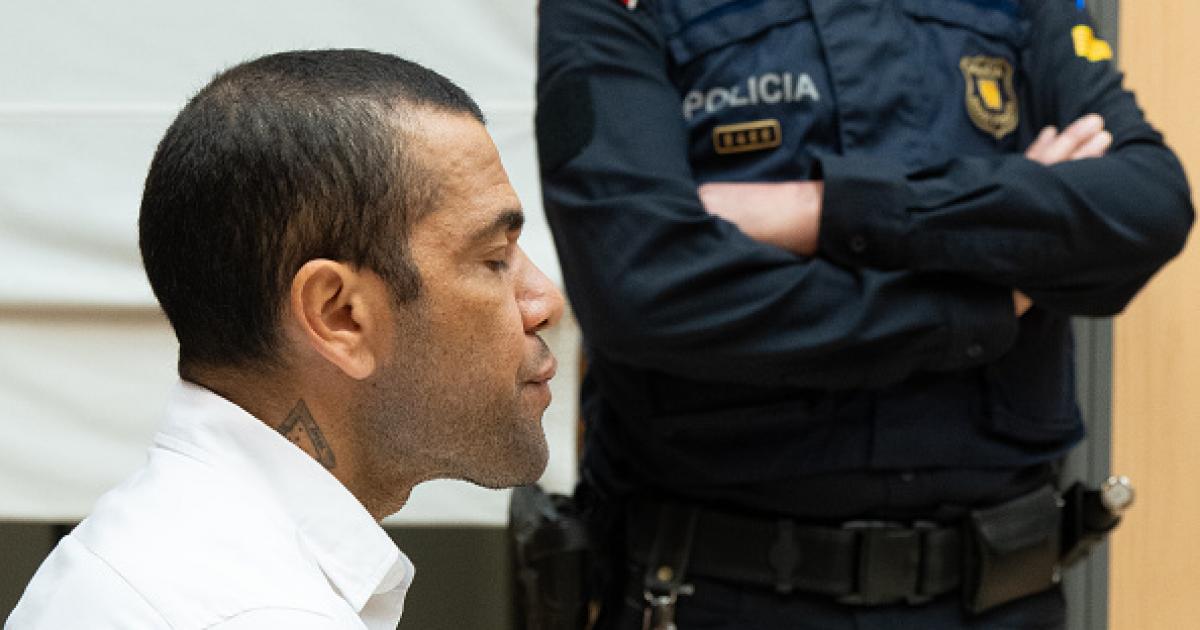 El futbolista brasileño Dani Alves, en una imagen de archivo durante el juicio por agresión sexual.