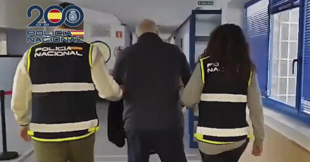 Captura del vídeo que facilitó la Policía Nacional el pasado 10 de enero de 2024 de la detención en Marbella (Málaga) del presunto cabecilla de la Mocro Maffia.