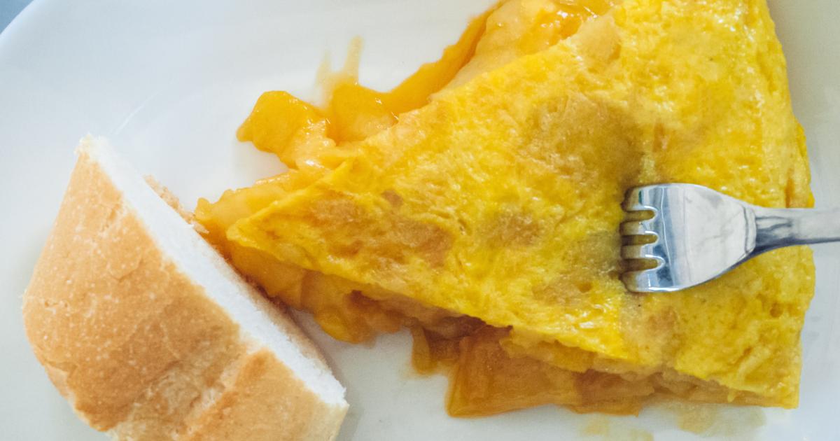 Imagen de archivo de una tortilla de patata.