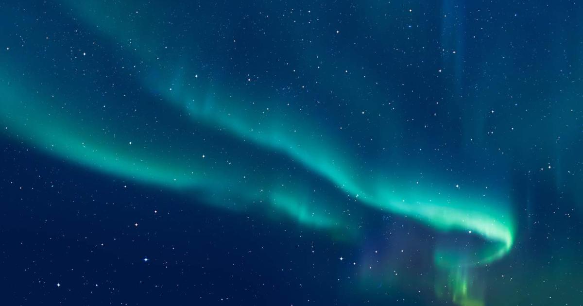 Aurora boreal vista desde Noruega