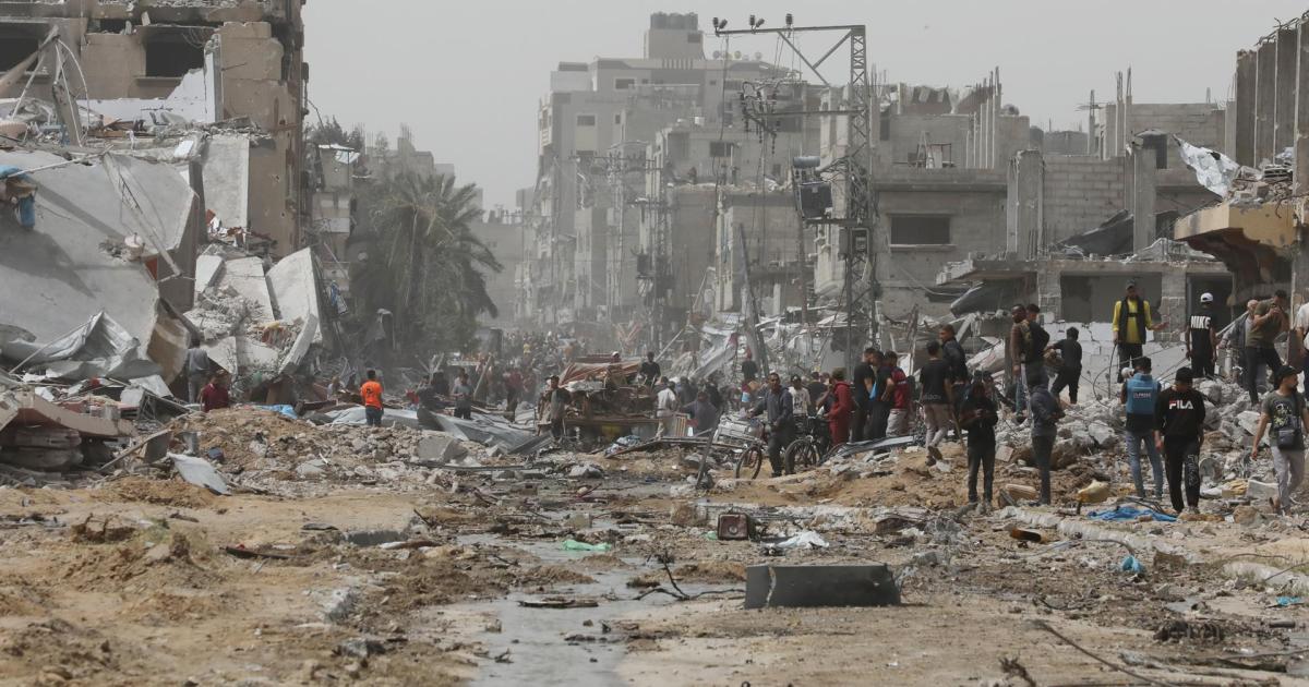 Campamento de refugiados de Nuseirat, en la Franja de Gaza