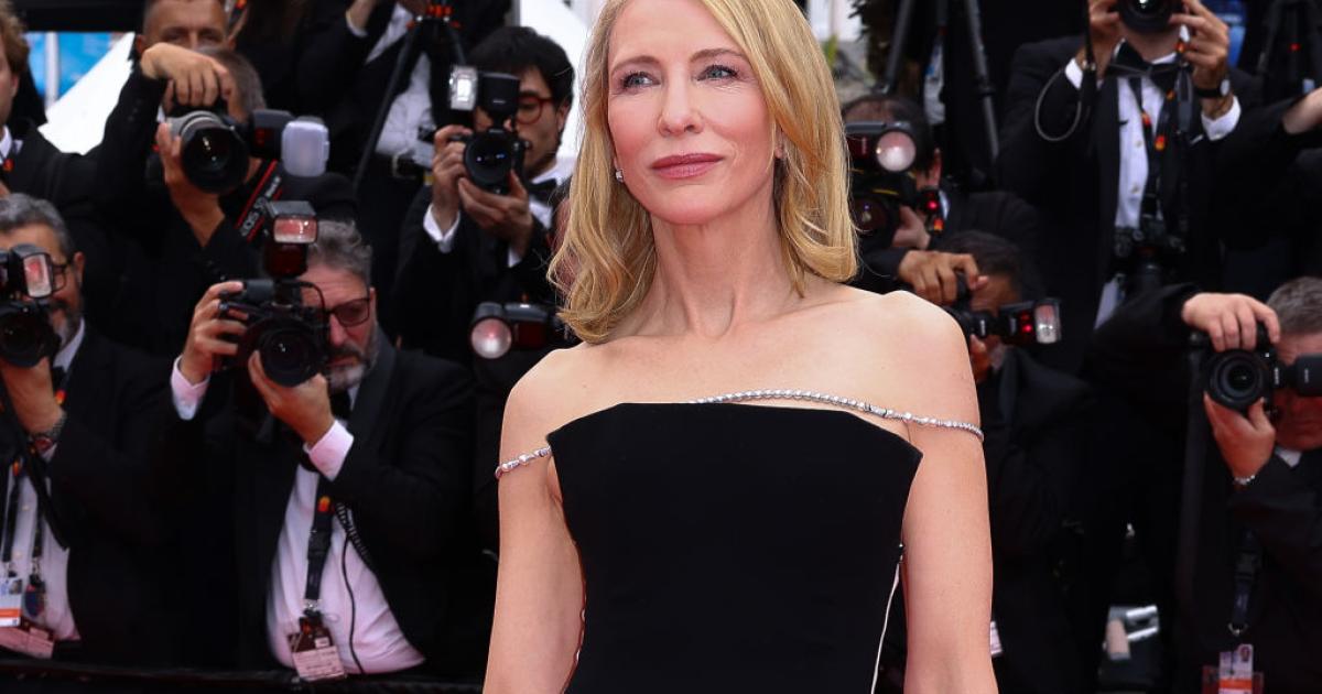 Cate Blanchett asiste a la alfombra roja 'El Aprendiz'  en Cannes.
