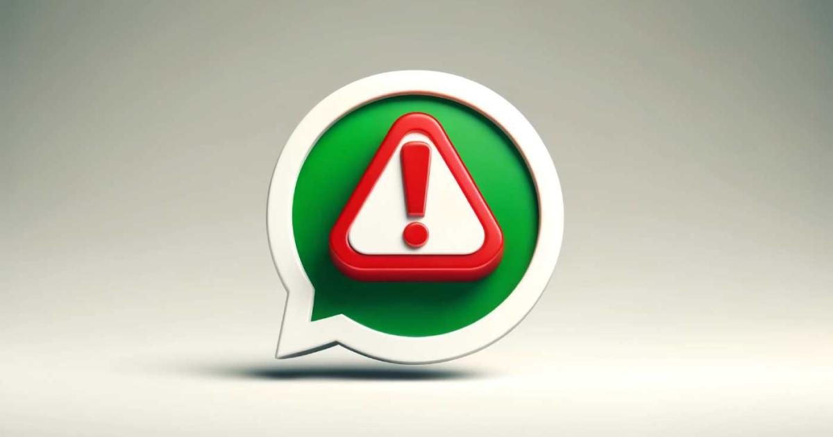 Alarma en forma de logo de WhatsApp