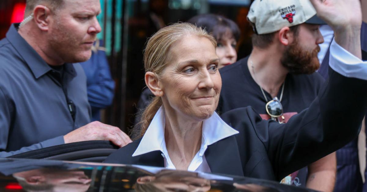 Céline Dion llegando al hotel de París este martes 23 de julio.