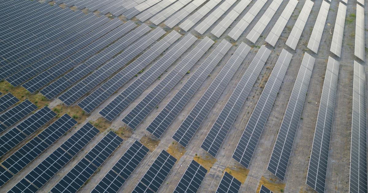 Imagen de archivo de una instalación de energía fotovoltaica.