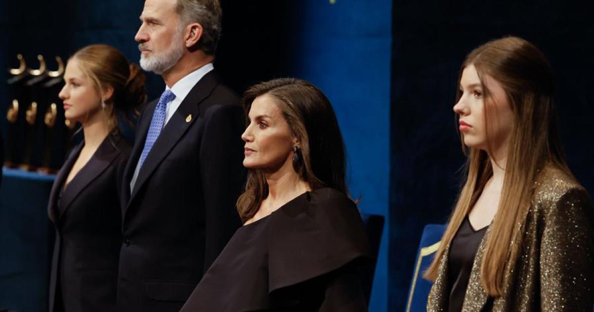 La Familia Real, durante el acto