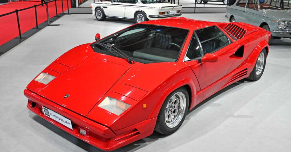 Imagen de un clásico Lamborghini Countach, en la feria automovilística Classics Gallery durante la Geneva Motor Show 2024 (Suiza).