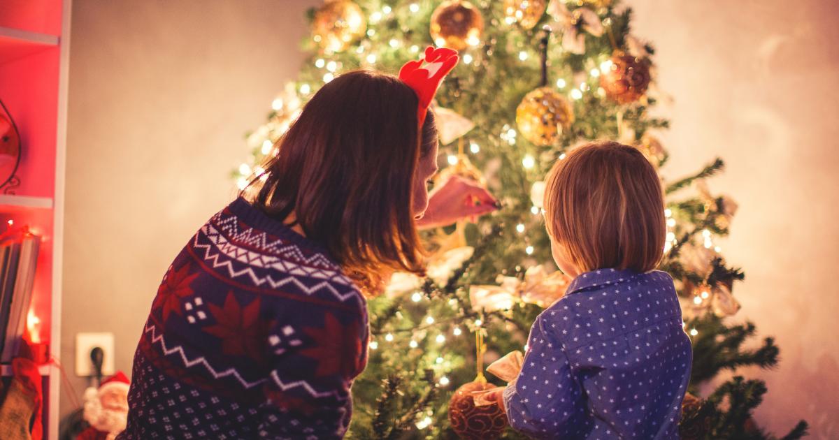 Imagen de archivo de un árbol de Navidad.